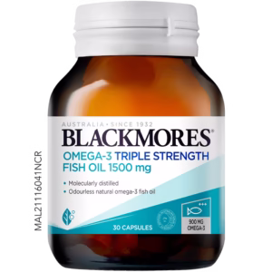 Blackmores Omega-3 Triple Strength Fish Oil 1500 mg 30 Tablets